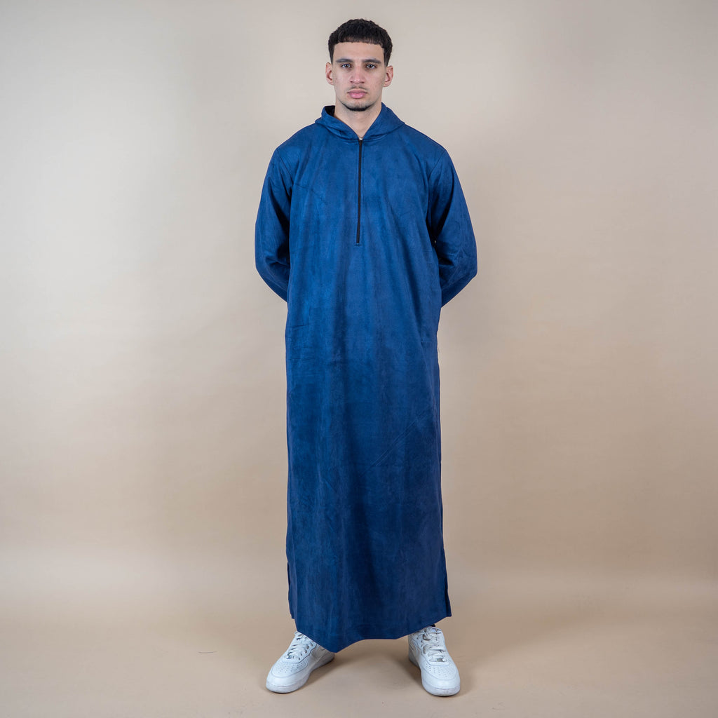 The Platinum hooded - Suede Thobe