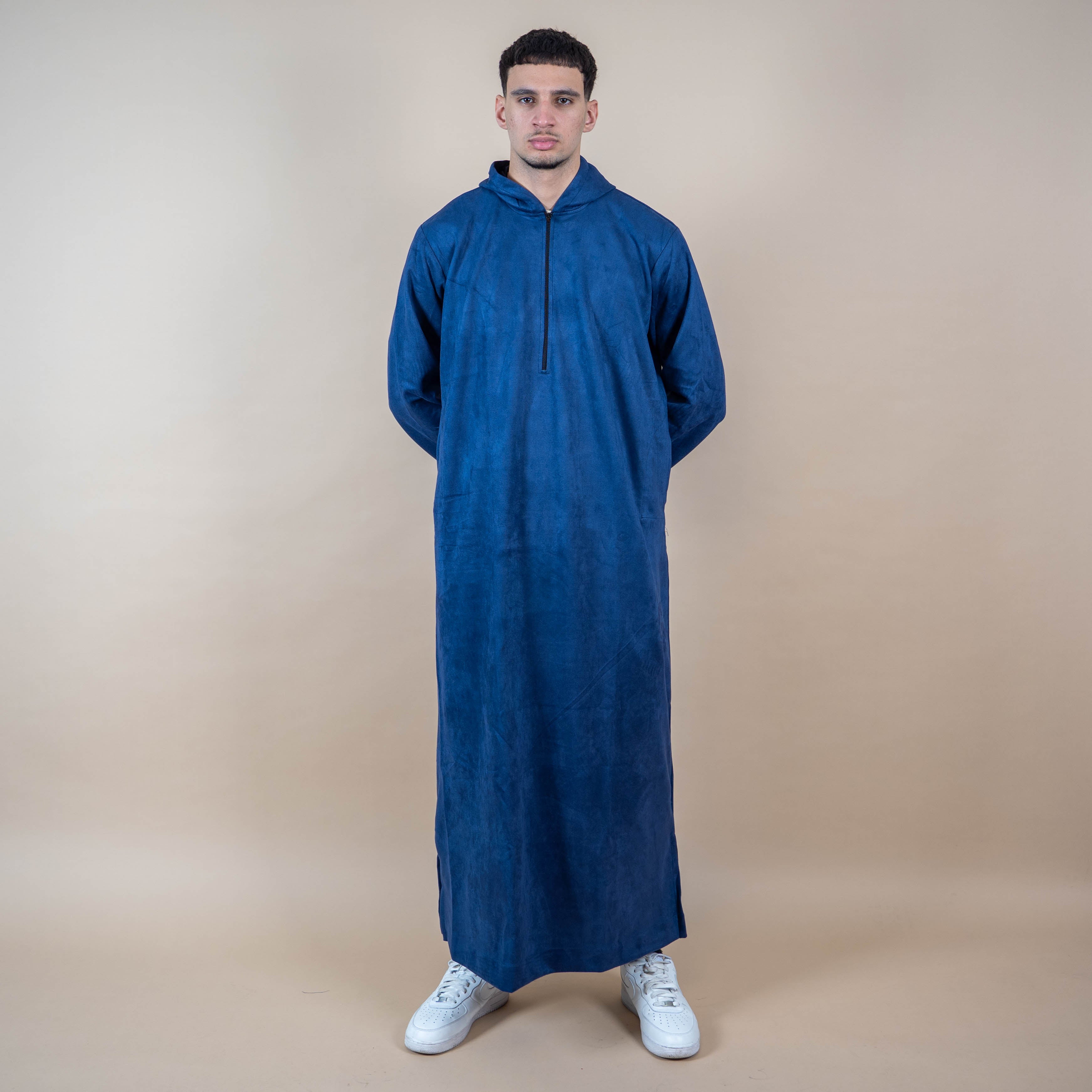 The Platinum hooded - Suede Thobe