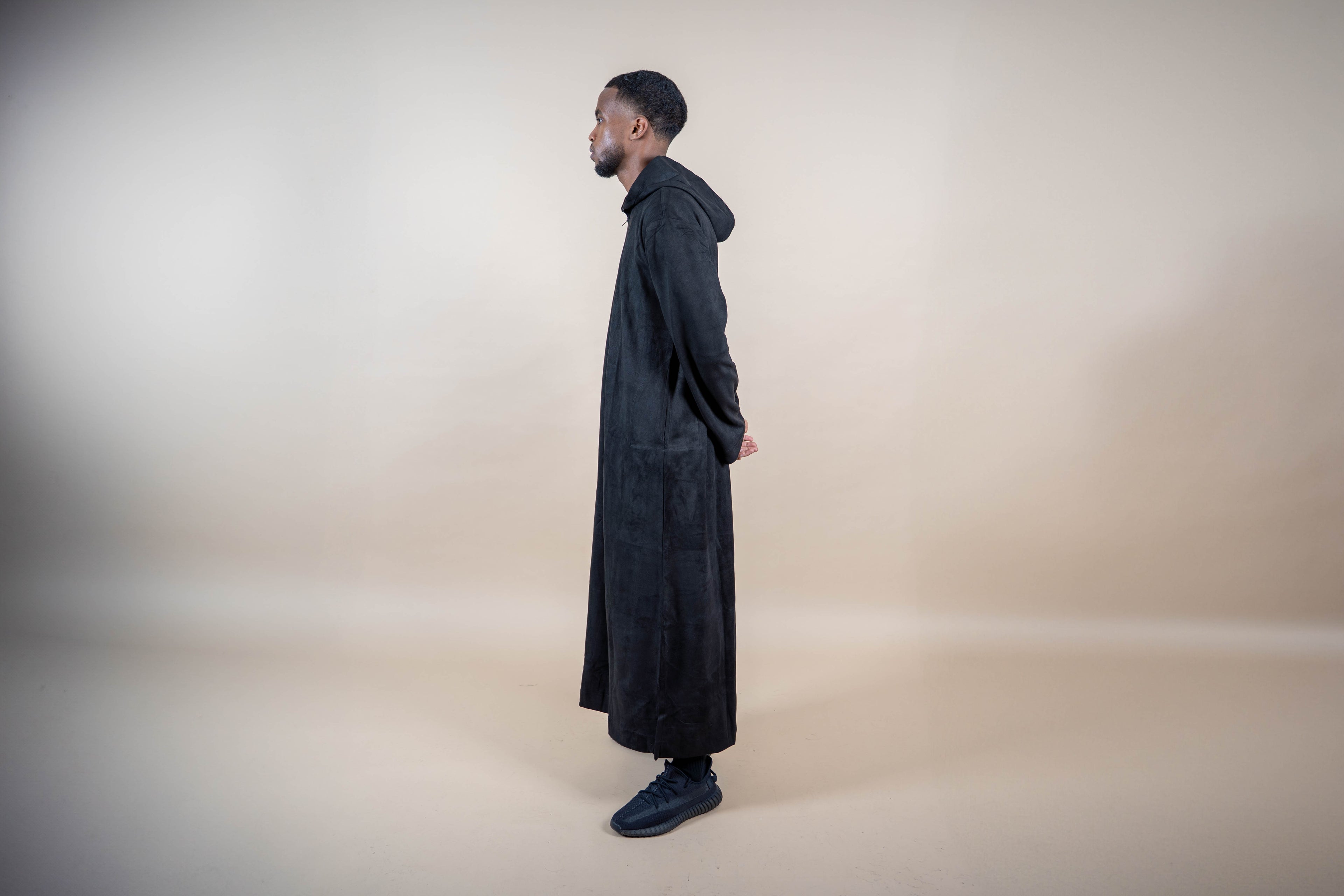 The Platinum hooded - Suede Thobe